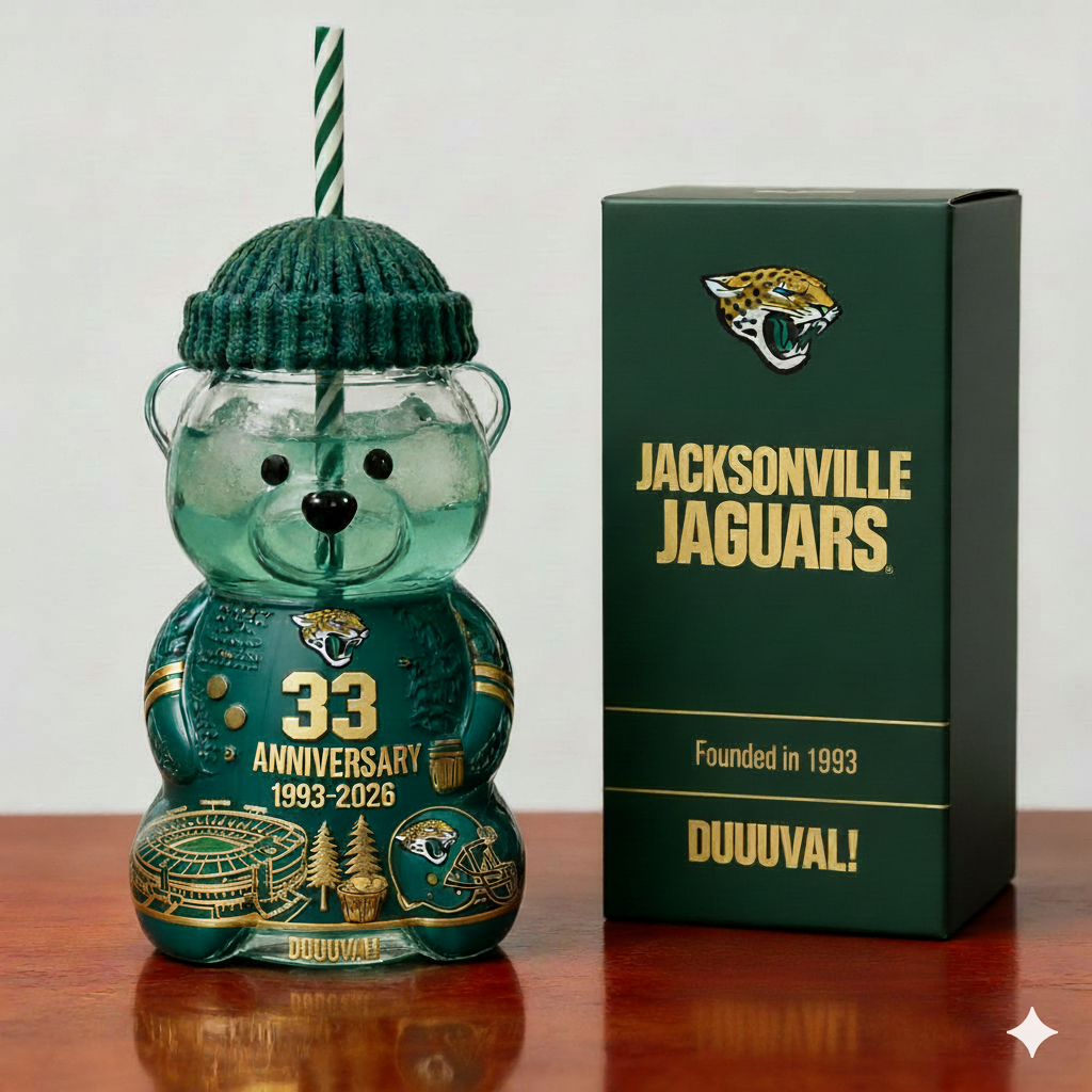 Jacksonville Jaguars Anniversary Bear Cup