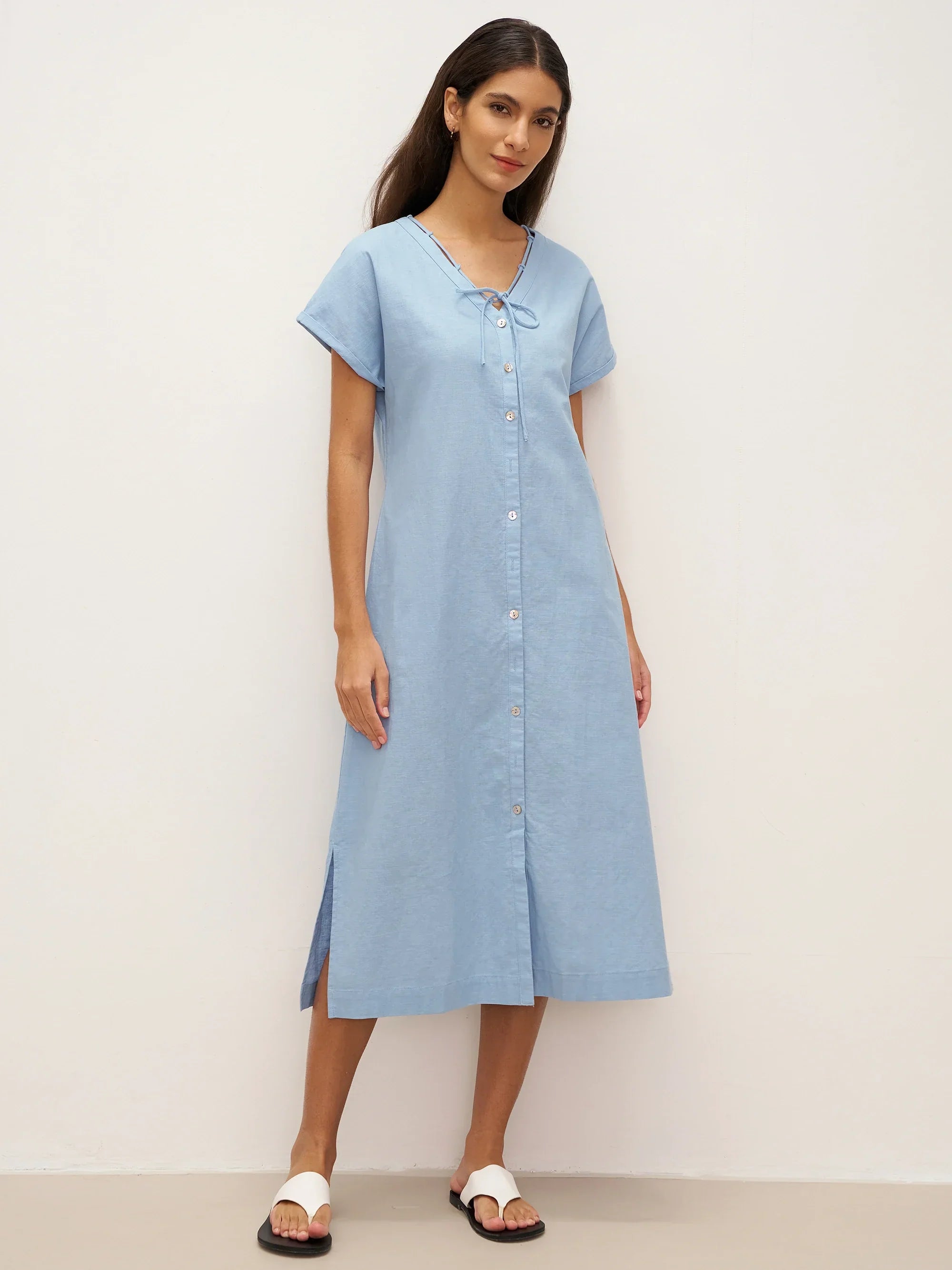 linen-ladder-tie-simple-dress-tamara-hearthnect