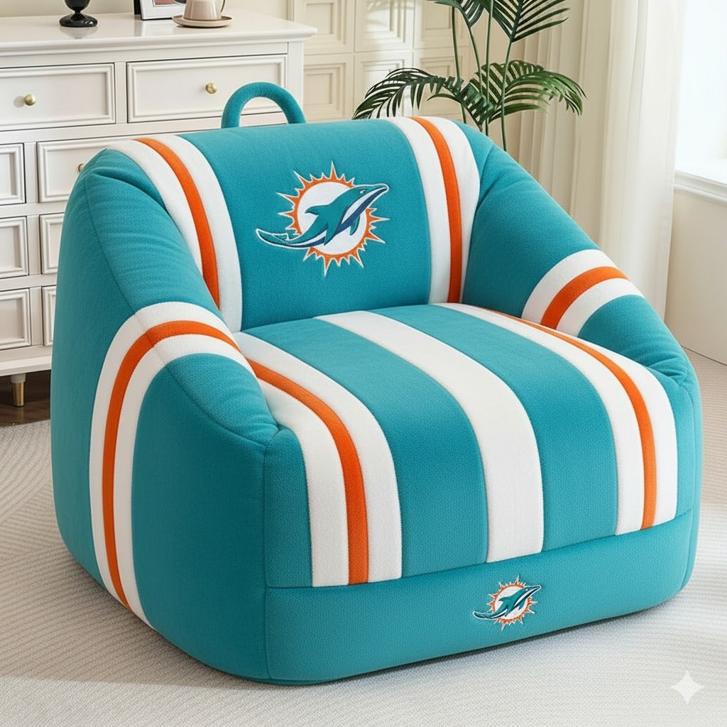 Miami Dolphins Plush Bean Bag Chair