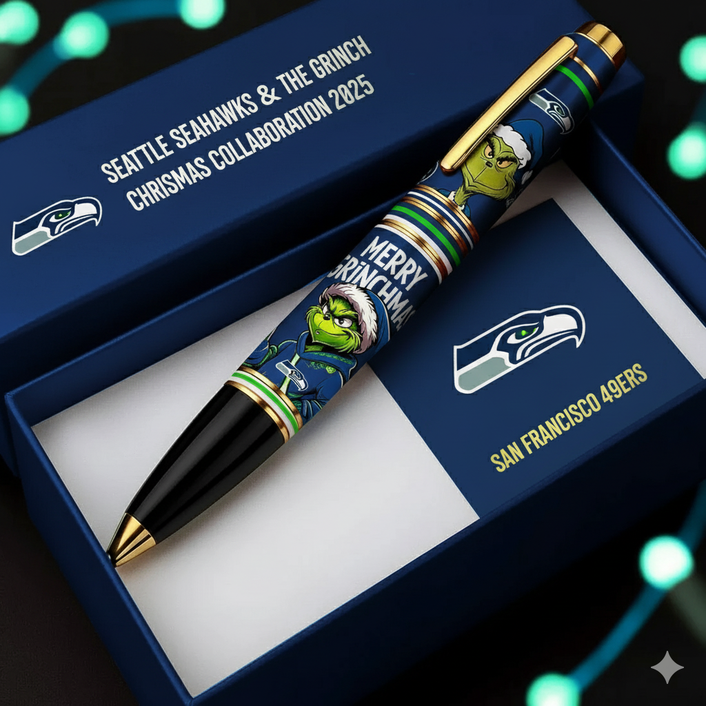Seattle Seahawks x The Grinc 2025 Christmas Limited Edition Pen