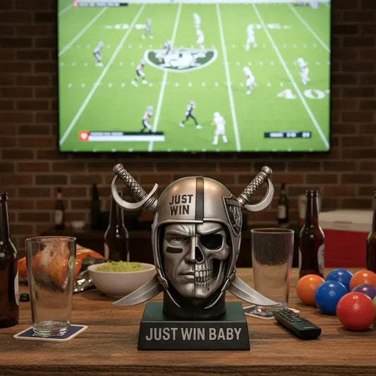 🏴 Las Vegas Raiders Skull Helmet Display Model