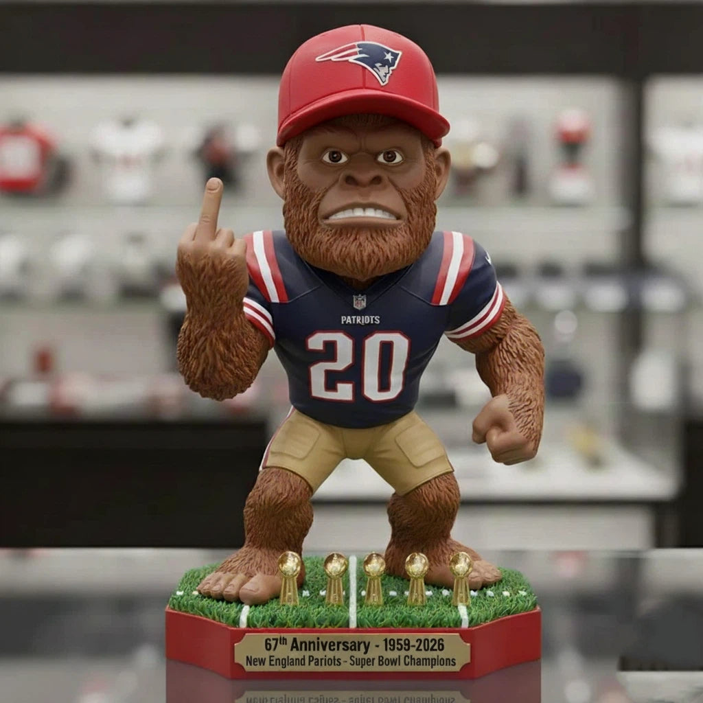 New England Patriots 67th Anniversary Champion Figurine – Limited Edition Collectible (1959–2026)