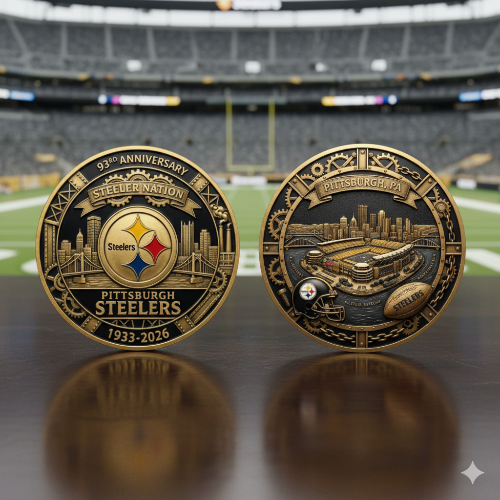 Pittsburgh Steelers 93rd Anniversary Commemorative Coin - 1933–2026