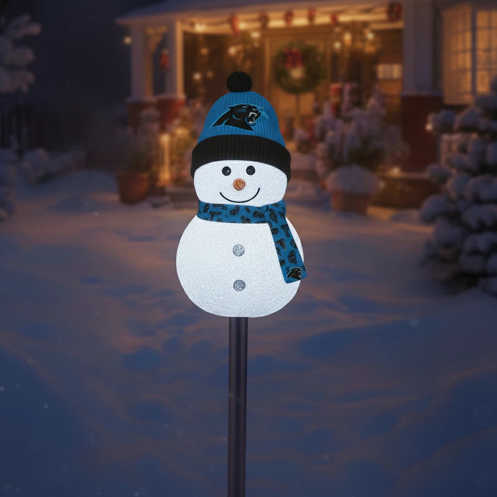 Football Team Snowman Path Lights