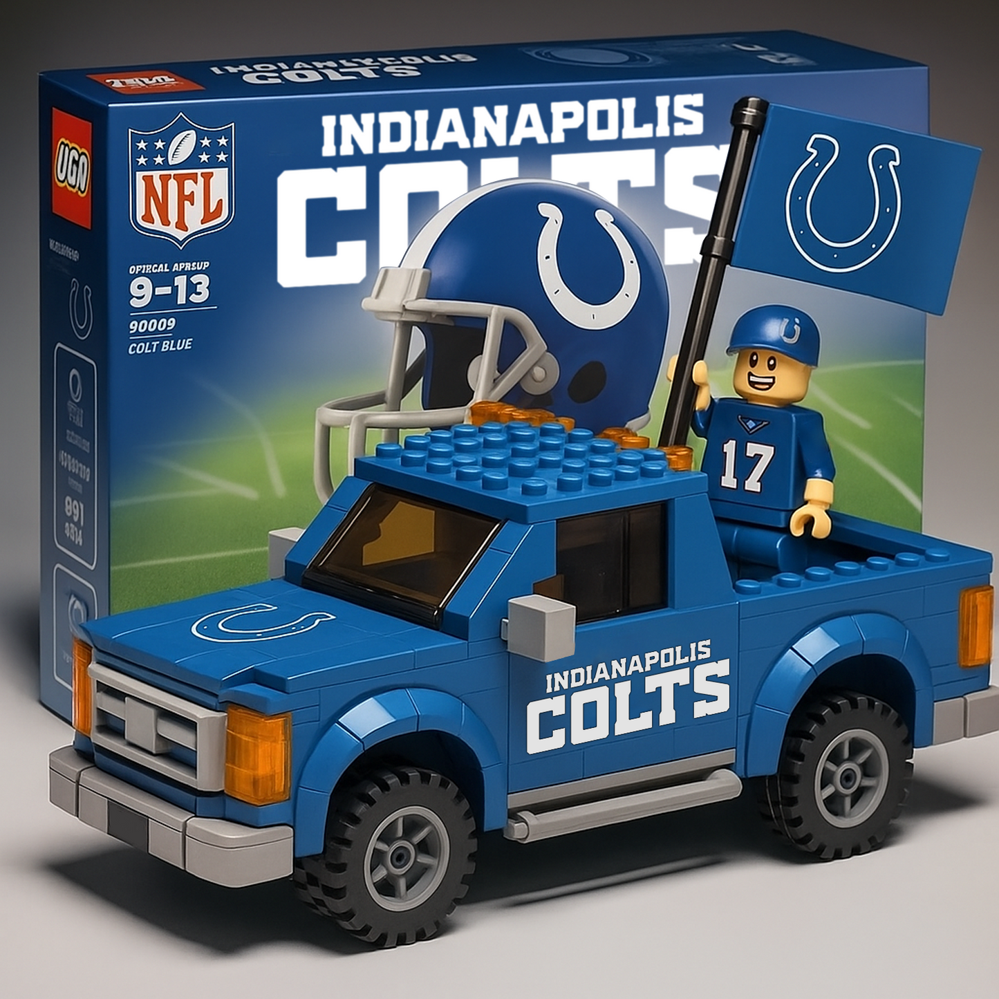 32 Teams Pickup Truck Building Blocks