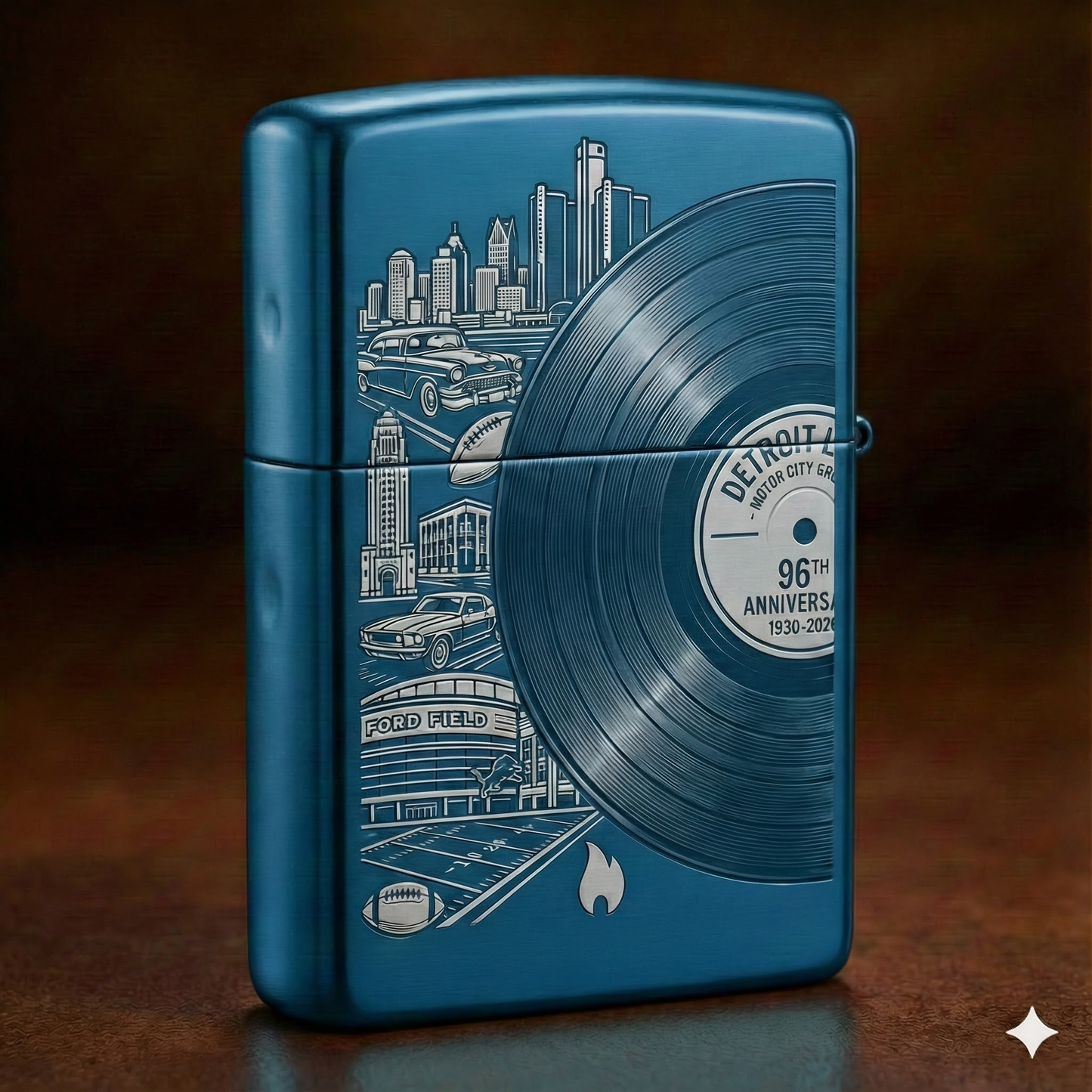 Detroit Lions 96th Anniversary Collectible Windproof Lighter