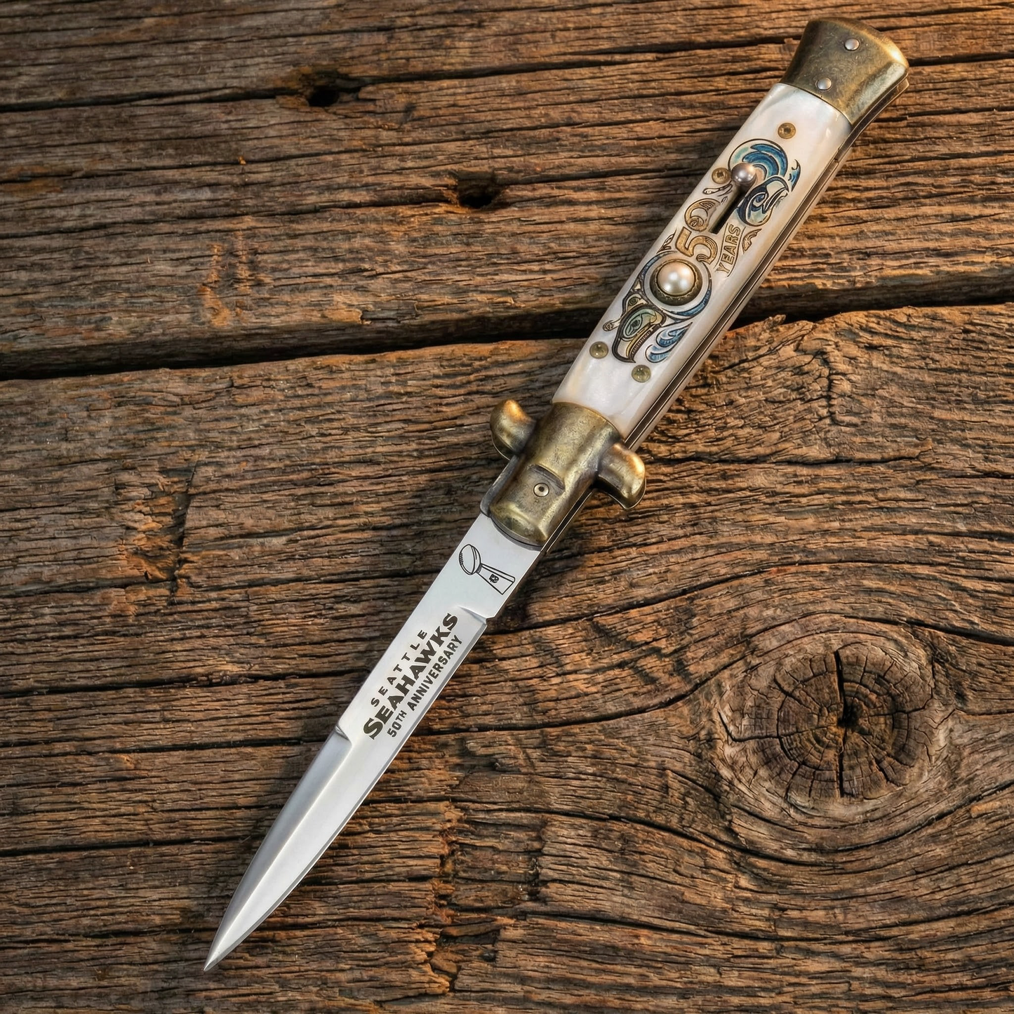 Seattle Seahawks 50th Anniversary Commemorative Knife