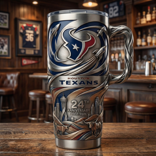 Houston Texans 24th Anniversary Insulated Tumbler