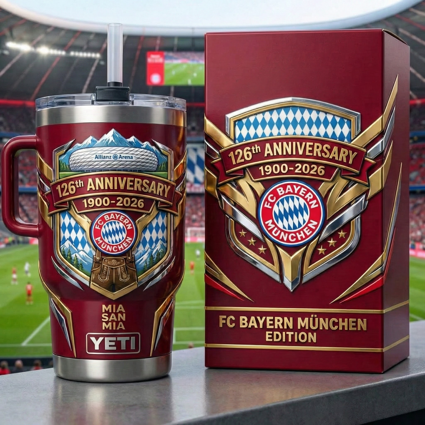 FC Bayern München 126th Anniversary Premium Tumbler (1900–2026)