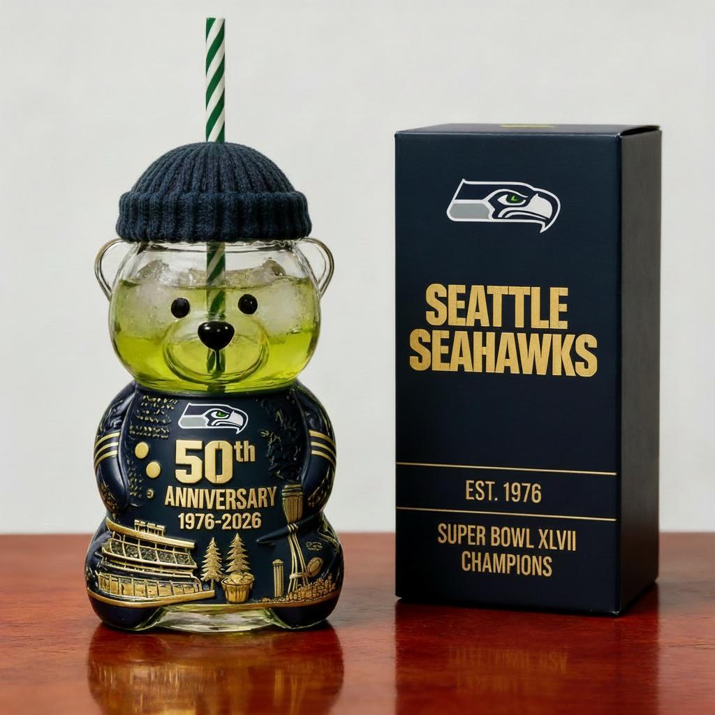 Seattle Seahawks Anniversary Bear Drinkware
