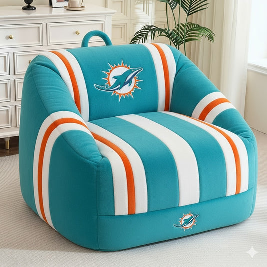 Miami Dolphins Plush Bean Bag Chair
