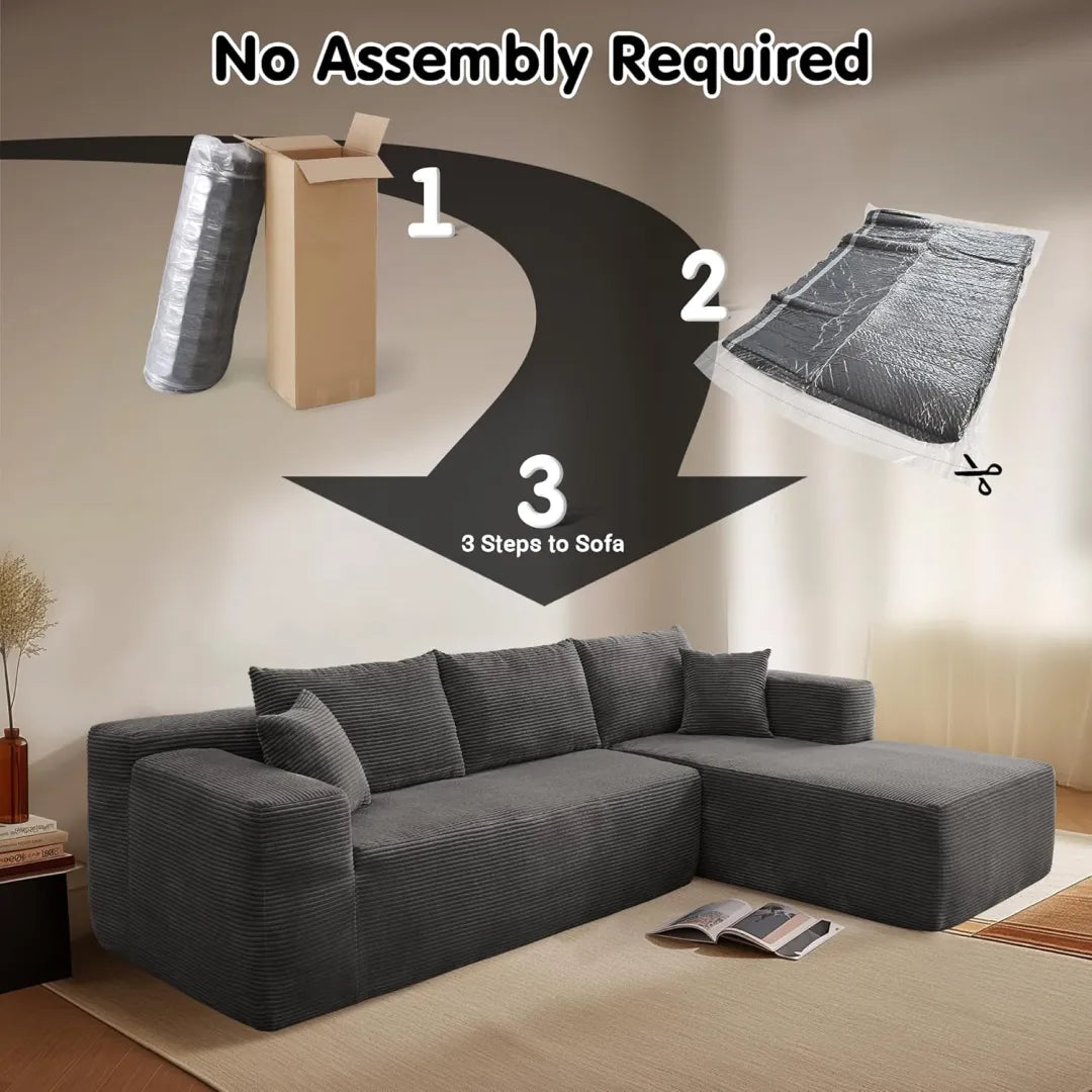 Minimalist L-Shape Couch