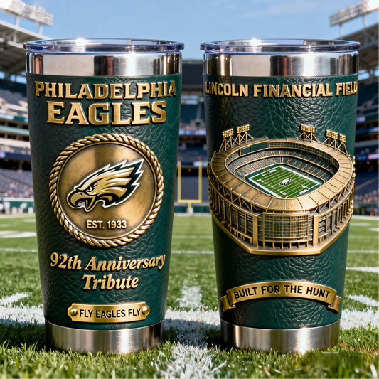 Philadelphia Eagles 92nd Anniversary Tribute Tumbler – Lincoln Financial Field Edition