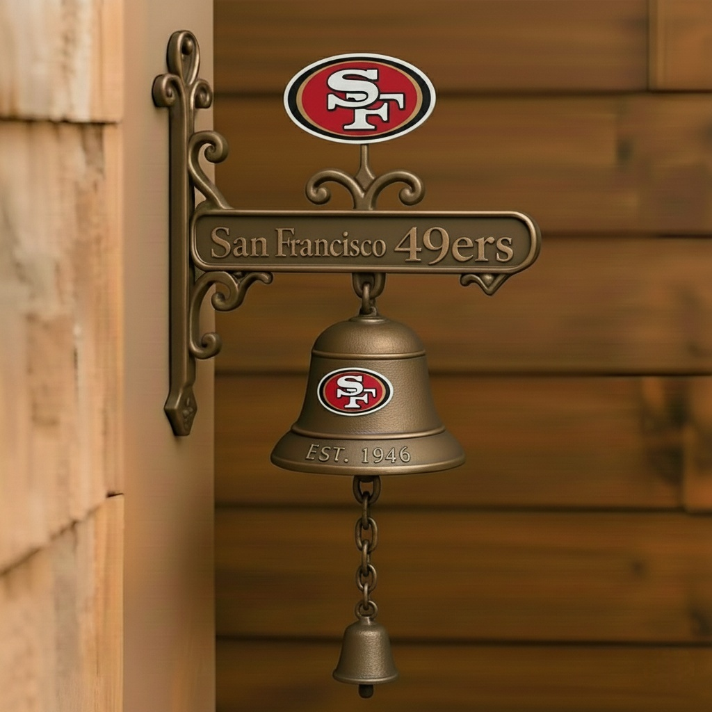 🔥Buy 2 Get 2 Free 🔥🏈 Football Team Retro Wall-Mounted Metal Doorbell