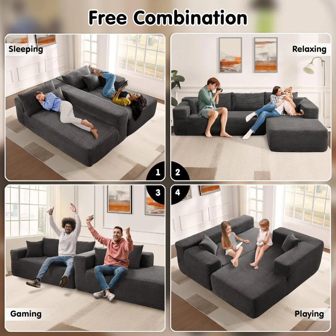 Minimalist L-Shape Couch