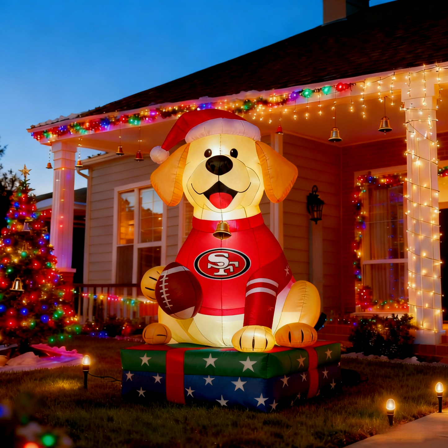 Adorable Labrador Inflatable Garden Decoration