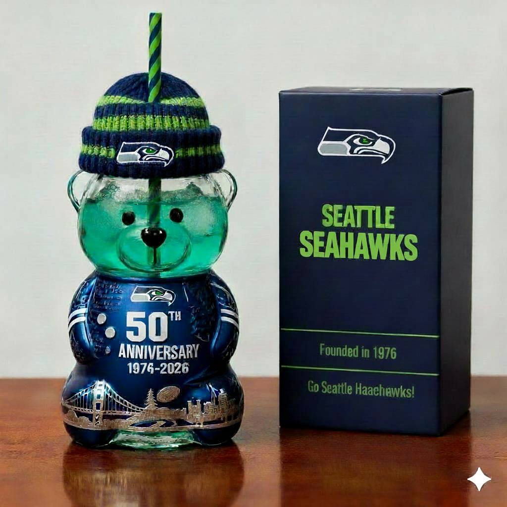 Seattie Seahawks Anniversary Bear Drinkware