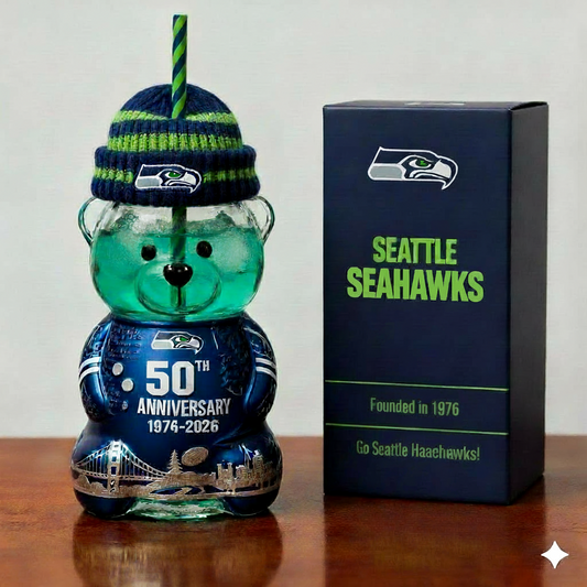 Seattie Seahawks Anniversary Bear Drinkware