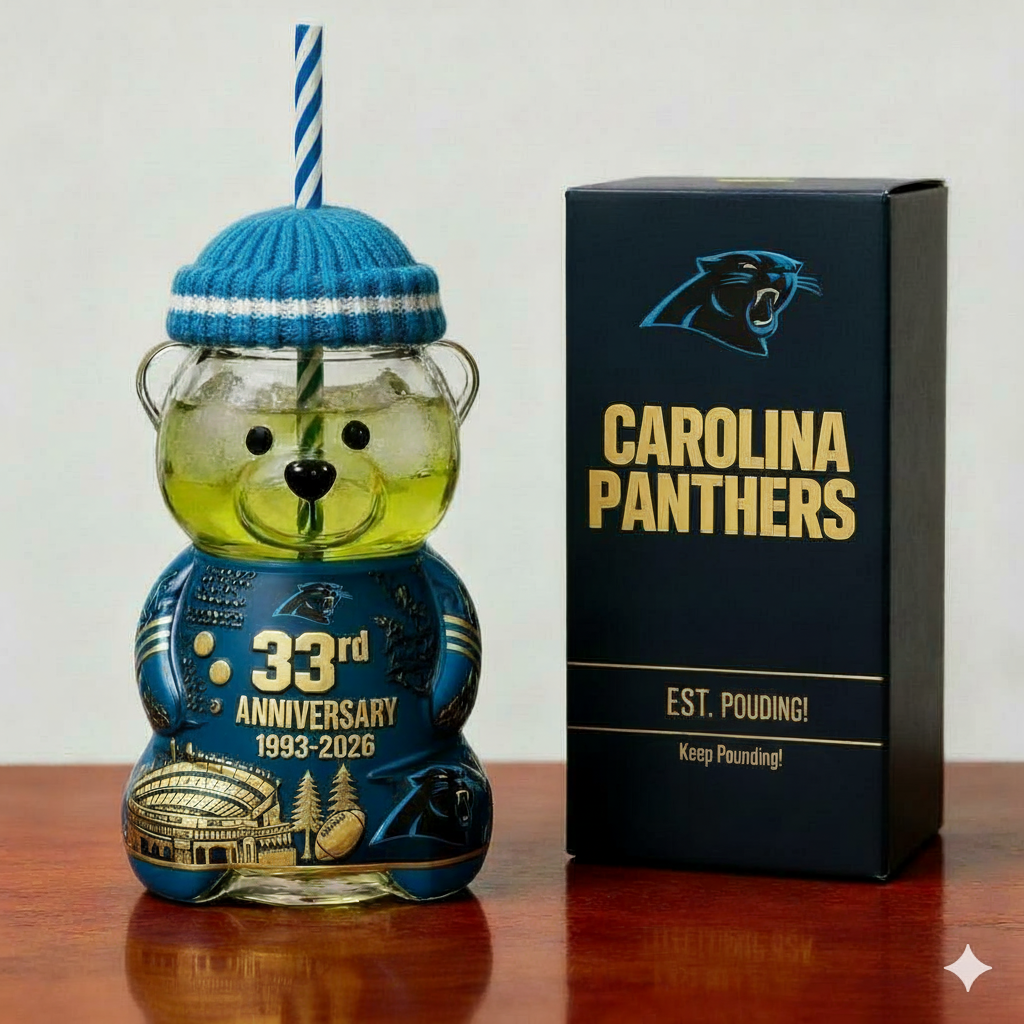 Carolina Panthers Anniversary Bear Drinkware
