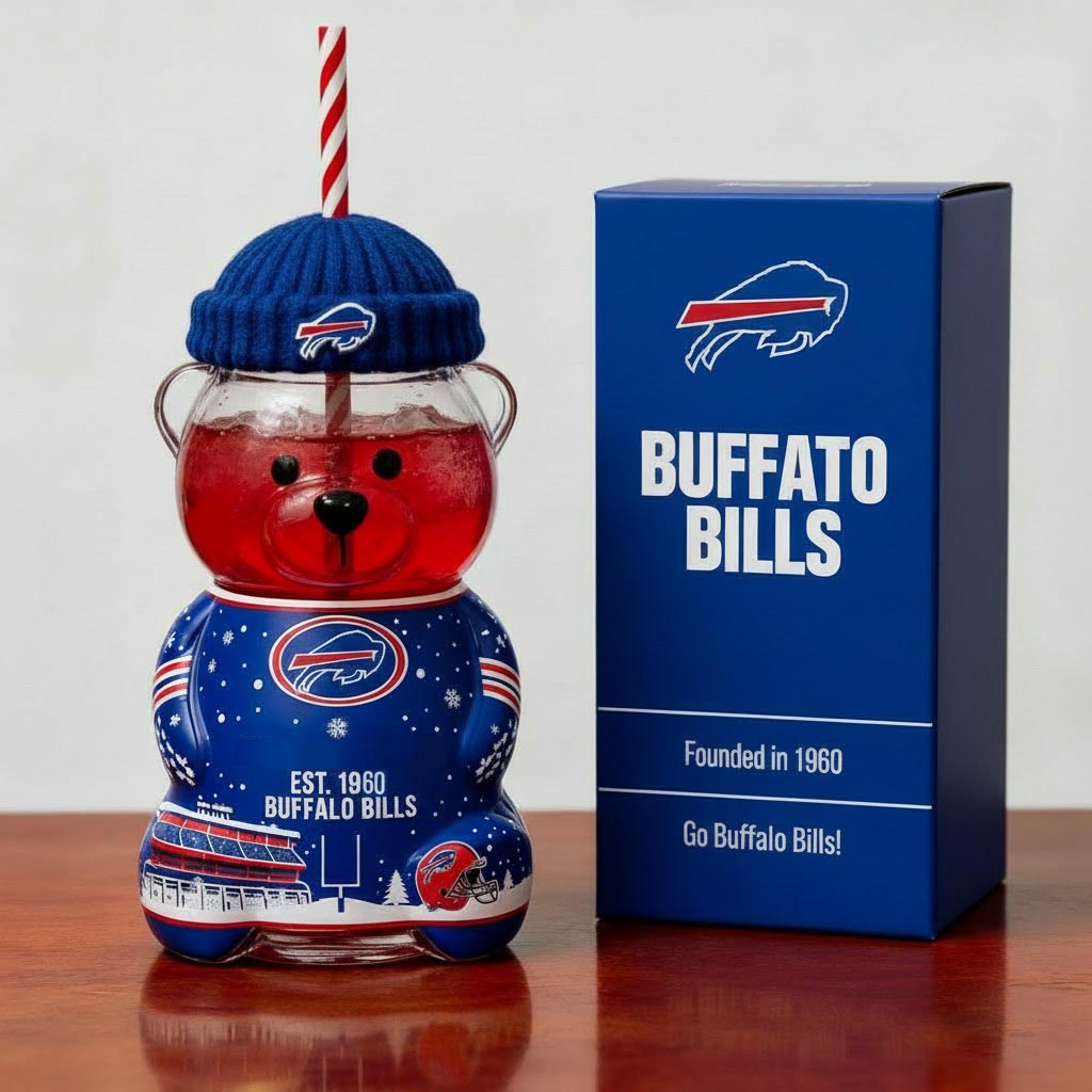 Buffalo Bills 1960-2026 Anniversary Bear Drinkware