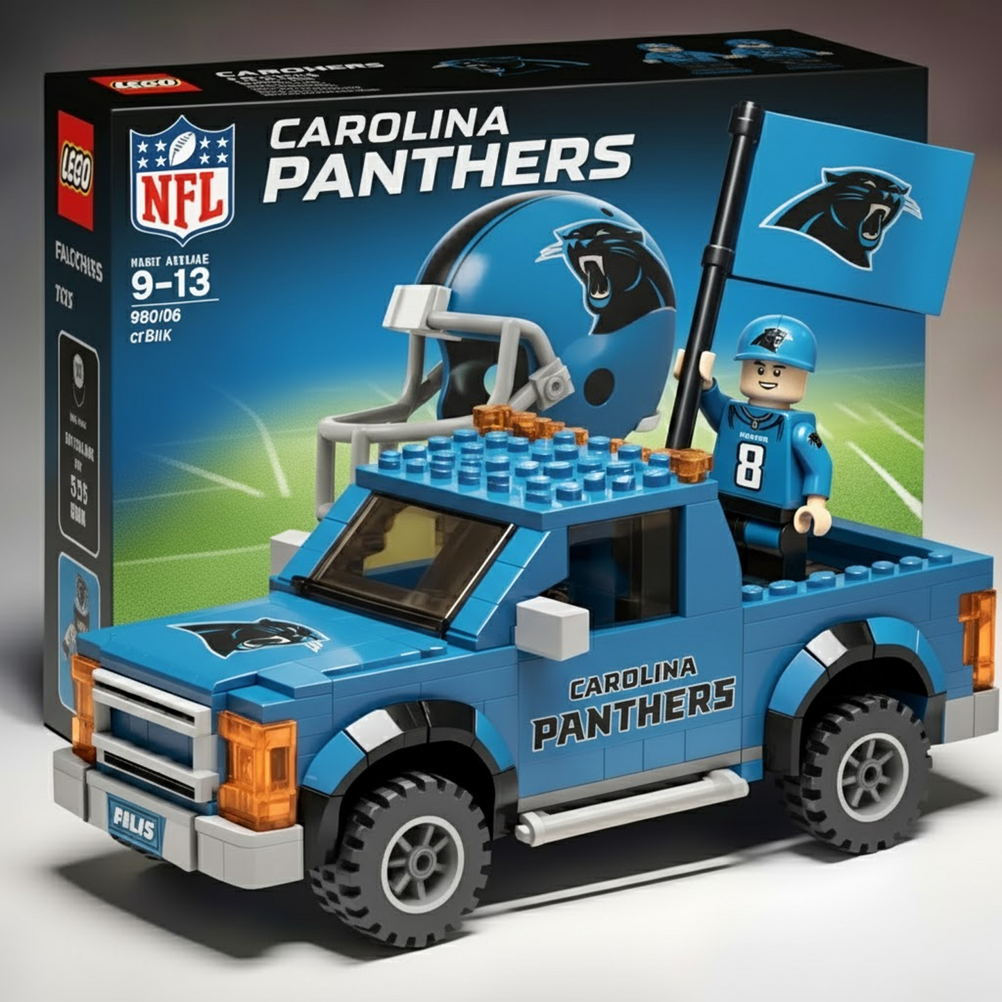 32 Teams Pickup Truck Building Blocks