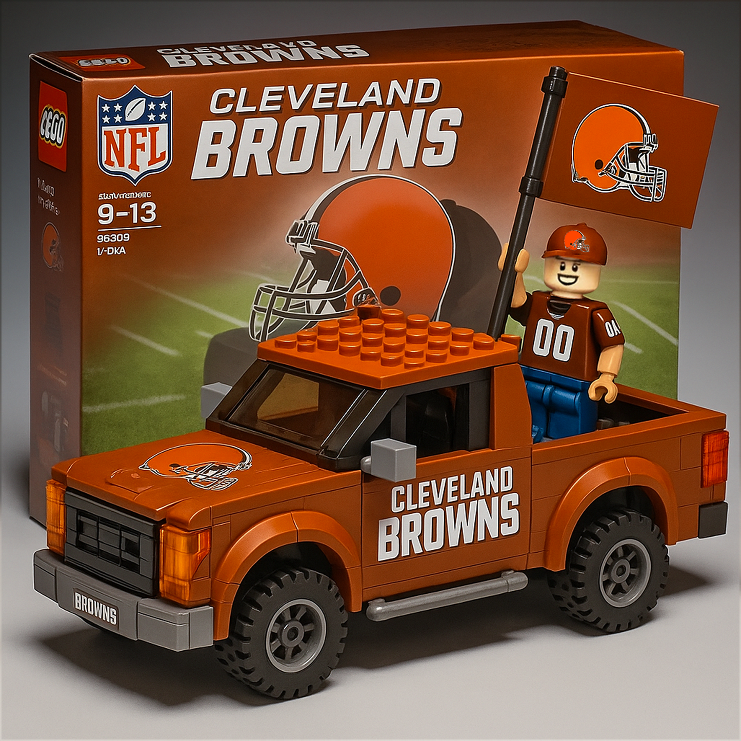 32 Teams Pickup Truck Building Blocks