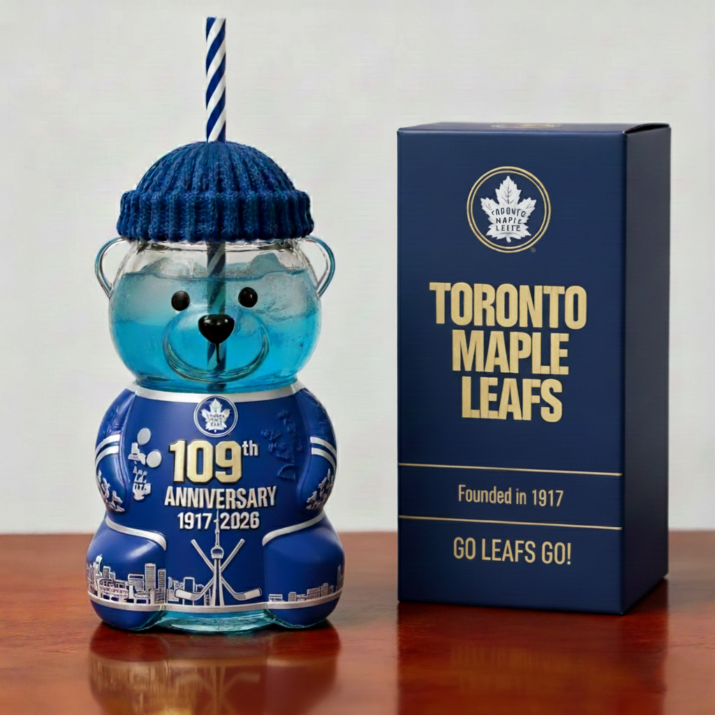 Toronto Maple Leafs 109th Anniversary Bear Bottle – Limited Edition (1917–2026)