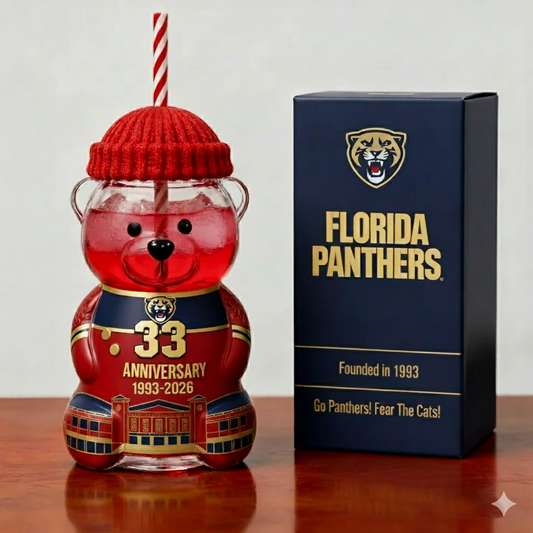 Florida Panthers 33rd Anniversary Bear Bottle – Limited Edition