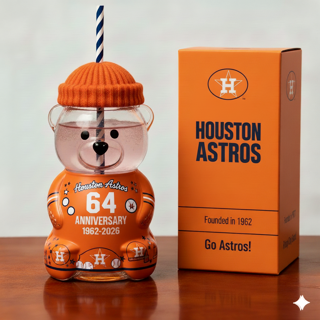 Houston Astros Anniversary Bear Drinkware