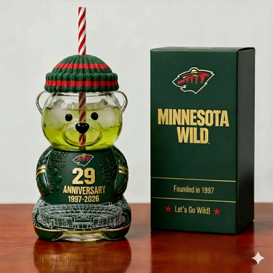 Minnesota Wild 29th Anniversary Collectible Bear Tumbler (1997–2026)