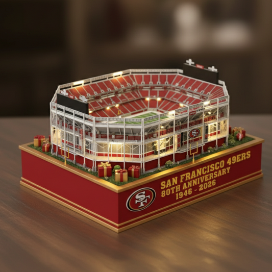 San Francisco 49ers 80th Anniversary Levi's Stadium Light-Up Collectible Model