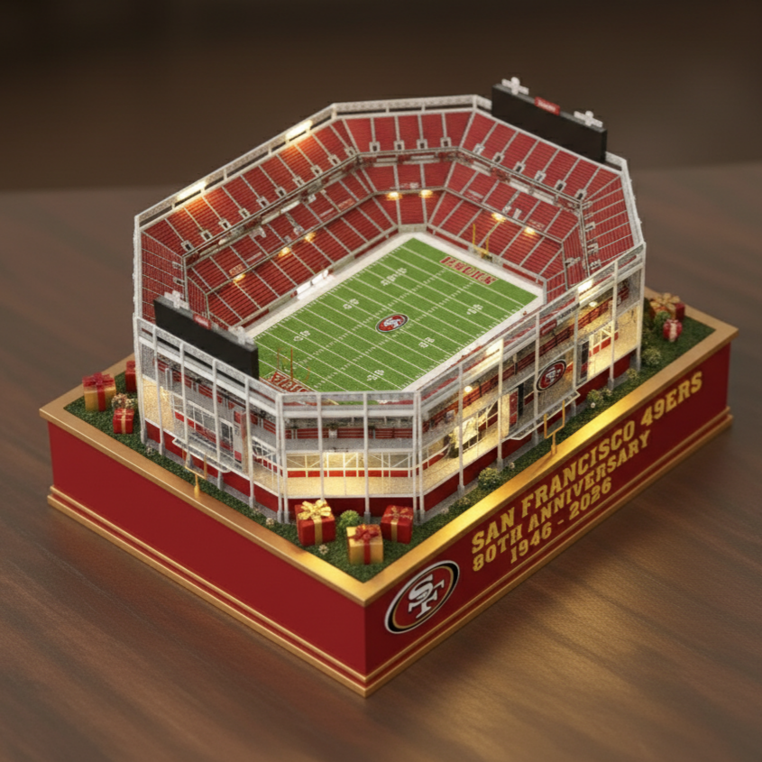 San Francisco 49ers 80th Anniversary Levi's Stadium Light-Up Collectible Model