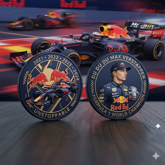 Max Verstappen Red Bull F1 World Champion Commemorative Coin