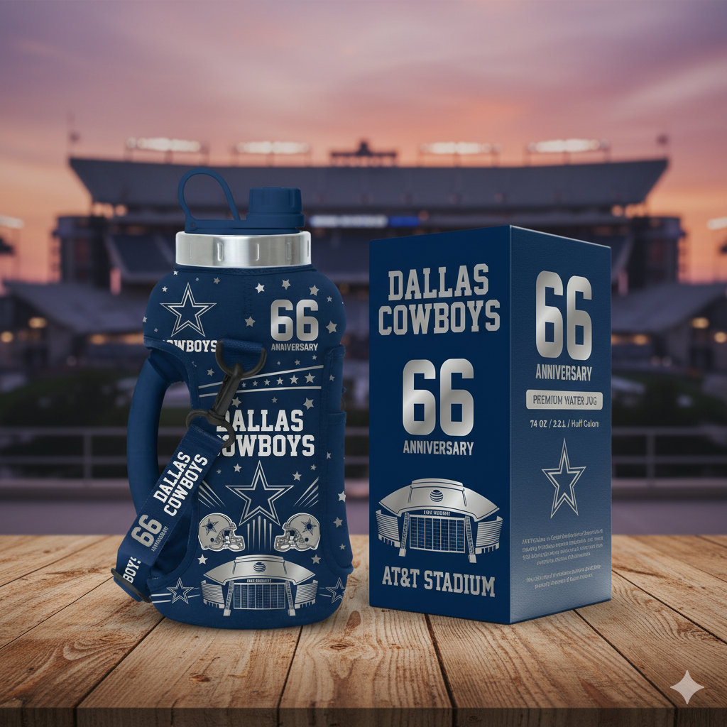 Dallas Cowboys 66th Anniversary Premium Water Jug