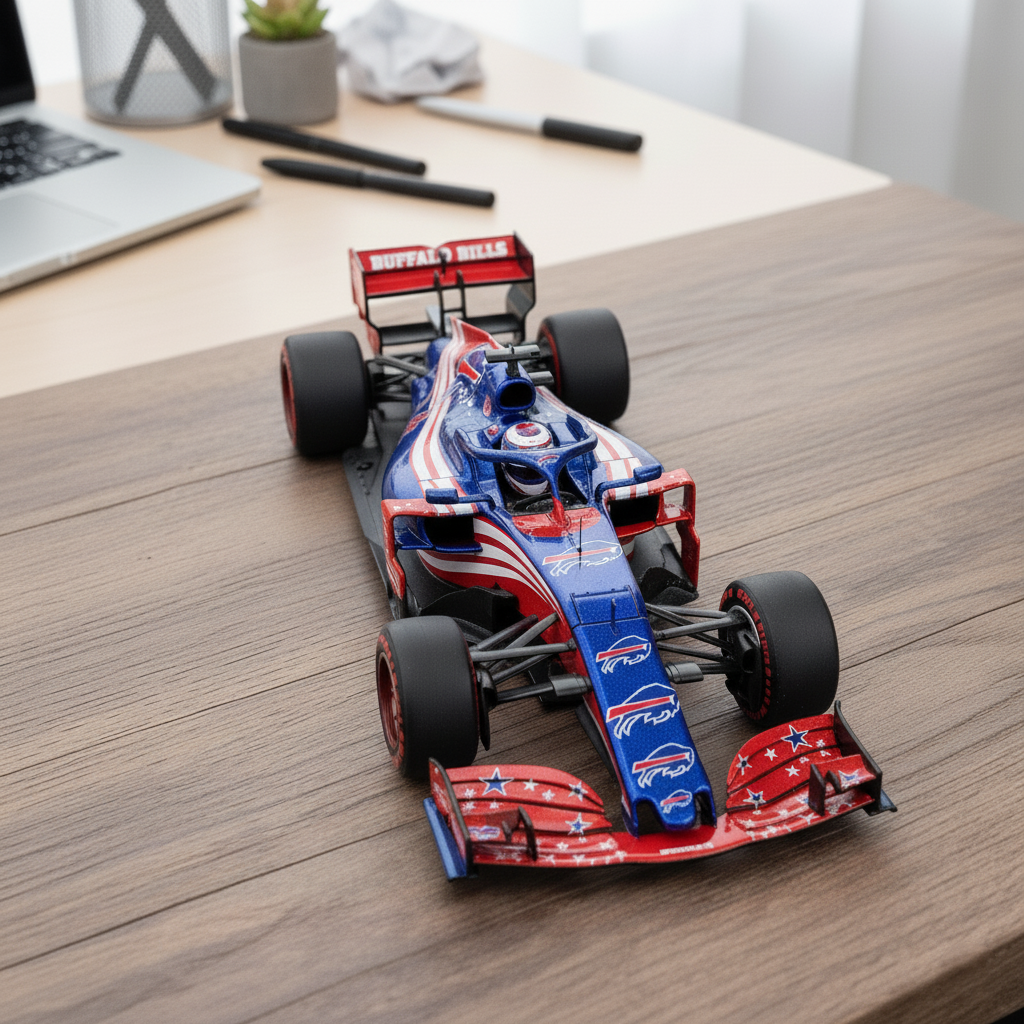 🏎️ Football Team F1 Car Model — Team-Branded Formula-Style Display Model
