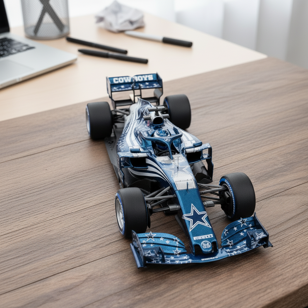 🏎️ Football Team F1 Car Model — Team-Branded Formula-Style Display Model