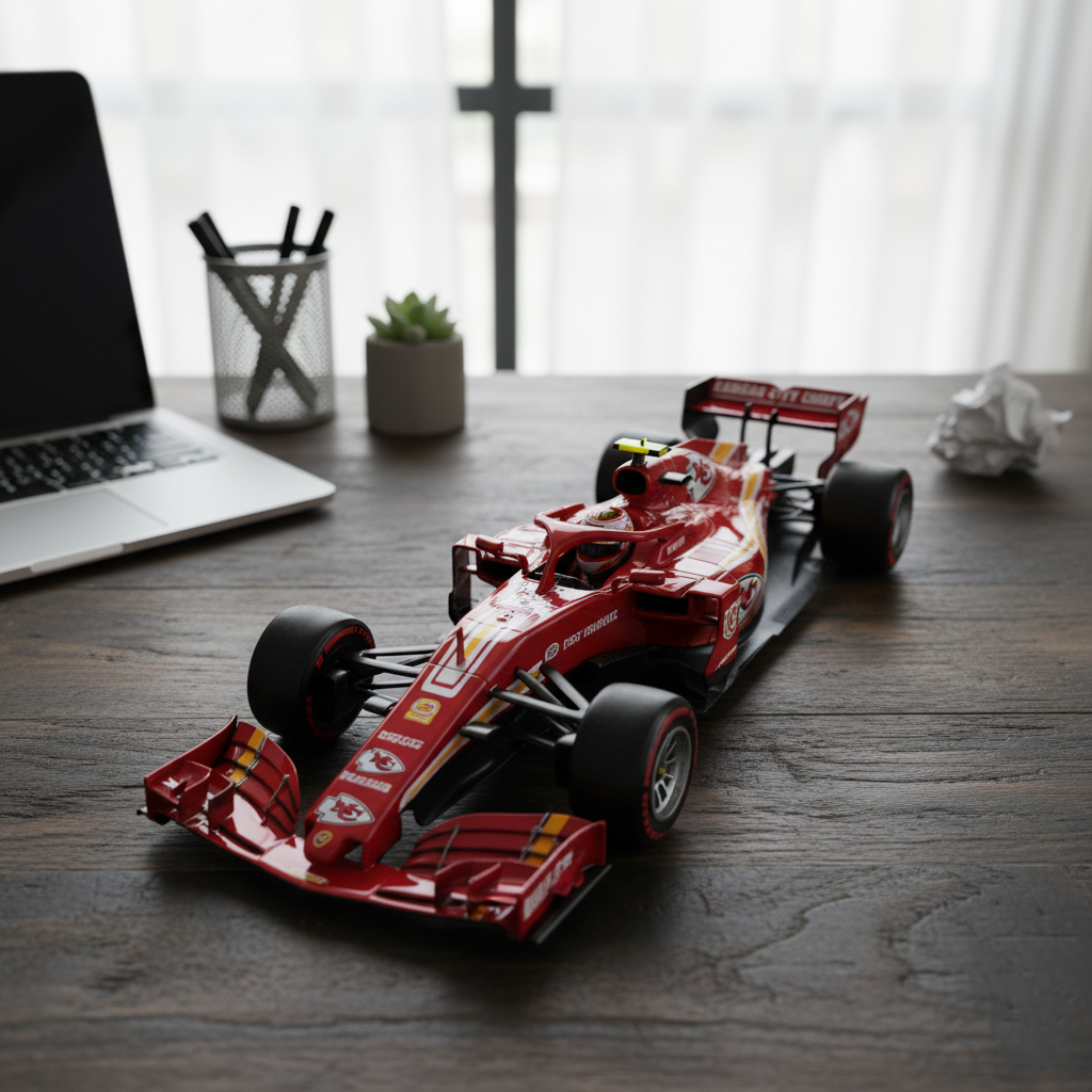 🏎️ Football Team F1 Car Model — Team-Branded Formula-Style Display Model