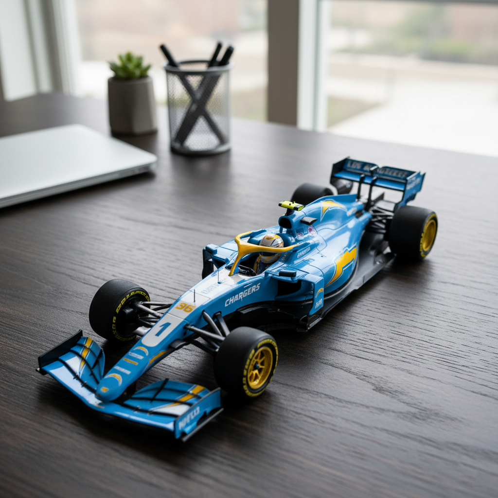 🏎️ Football Team F1 Car Model — Team-Branded Formula-Style Display Model