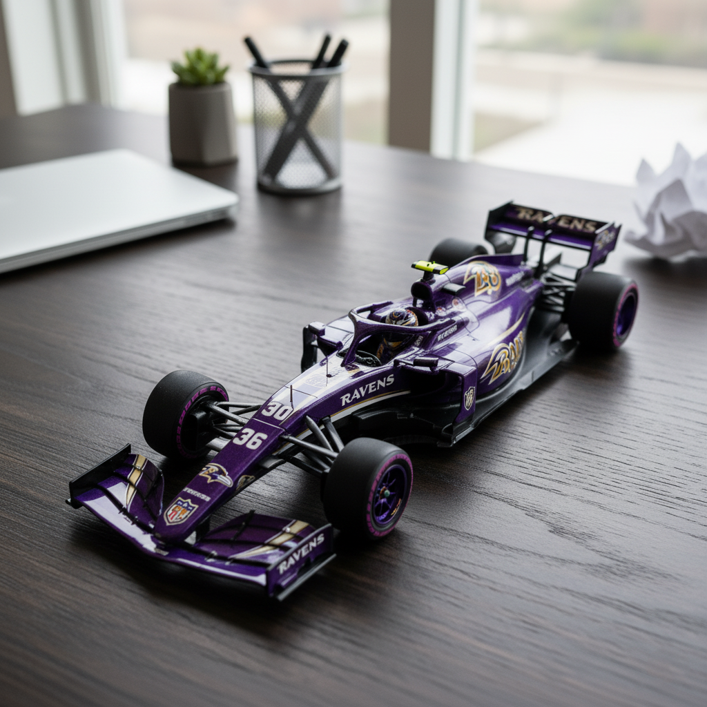 🏎️ Football Team F1 Car Model — Team-Branded Formula-Style Display Model