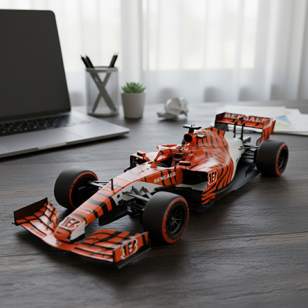 🏎️ Football Team F1 Car Model — Team-Branded Formula-Style Display Model