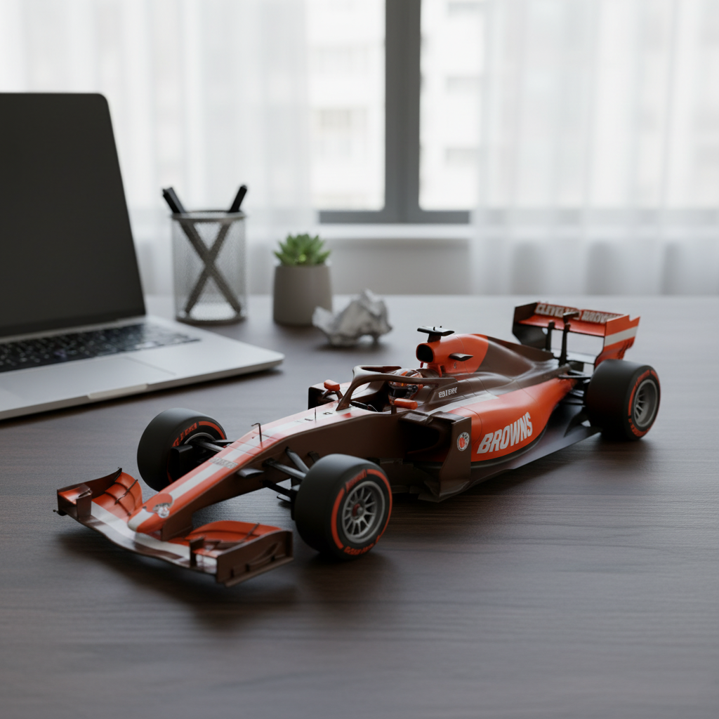 🏎️ Football Team F1 Car Model — Team-Branded Formula-Style Display Model