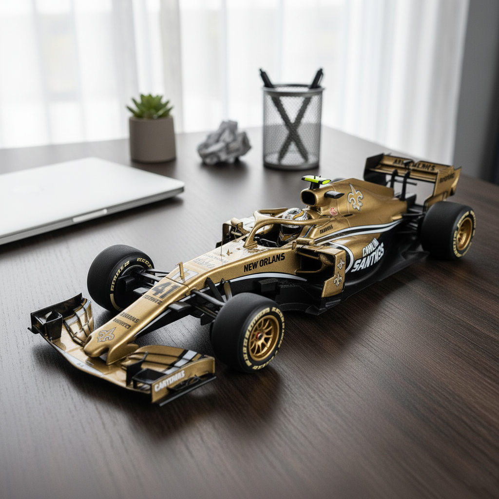 🏎️ Football Team F1 Car Model — Team-Branded Formula-Style Display Model