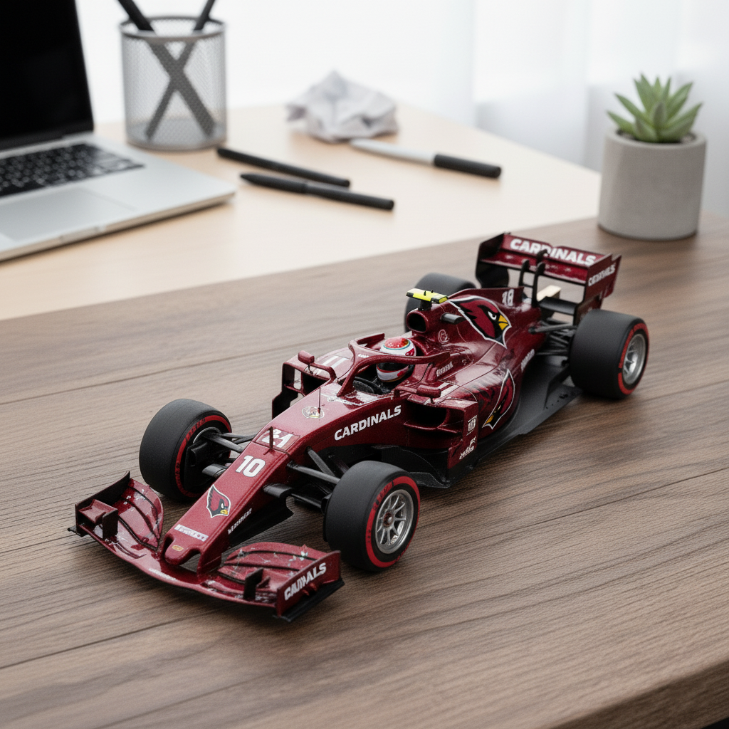 🏎️ Football Team F1 Car Model — Team-Branded Formula-Style Display Model