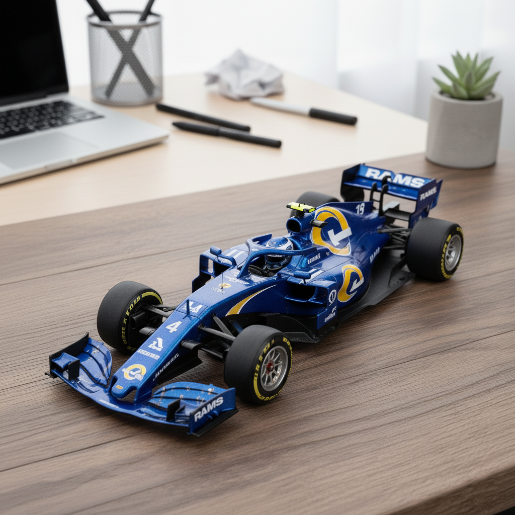 🏎️ Football Team F1 Car Model — Team-Branded Formula-Style Display Model