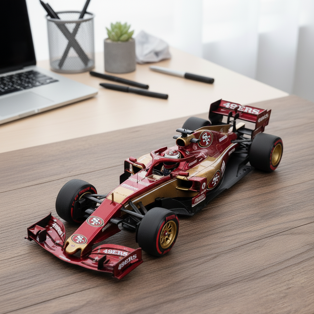 🏎️ Football Team F1 Car Model — Team-Branded Formula-Style Display Model