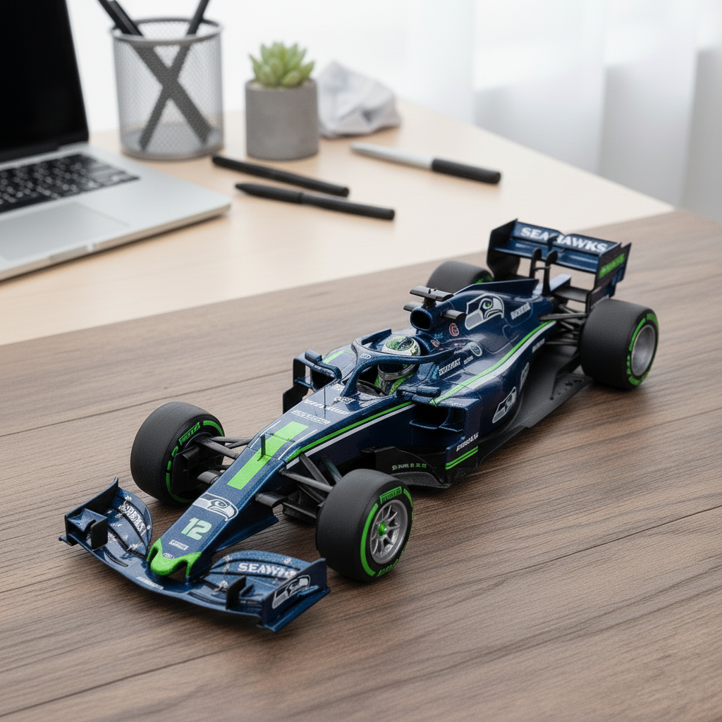 🏎️ Football Team F1 Car Model — Team-Branded Formula-Style Display Model