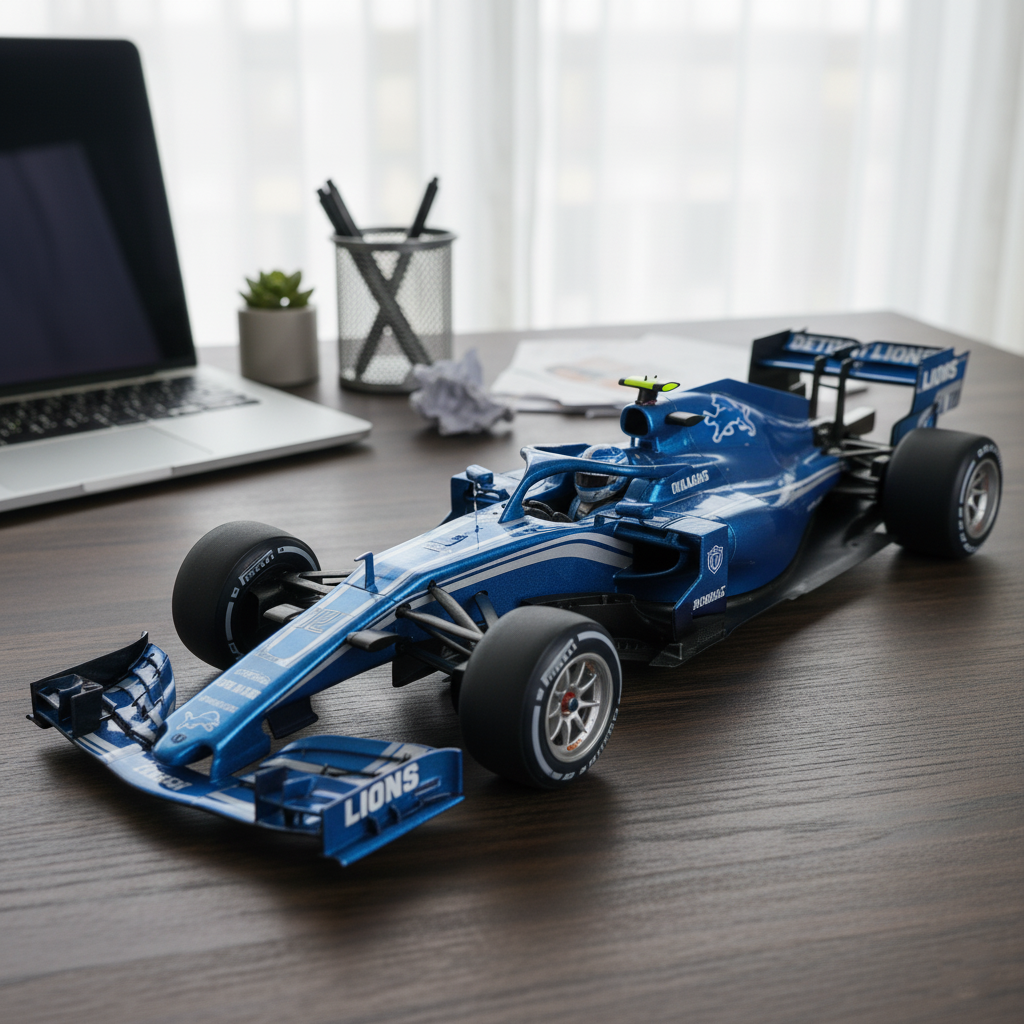 🏎️ Football Team F1 Car Model — Team-Branded Formula-Style Display Model