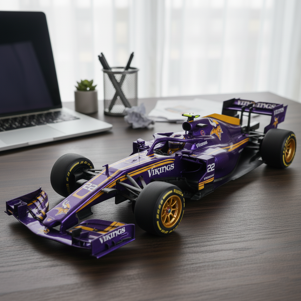 🏎️ Football Team F1 Car Model — Team-Branded Formula-Style Display Model