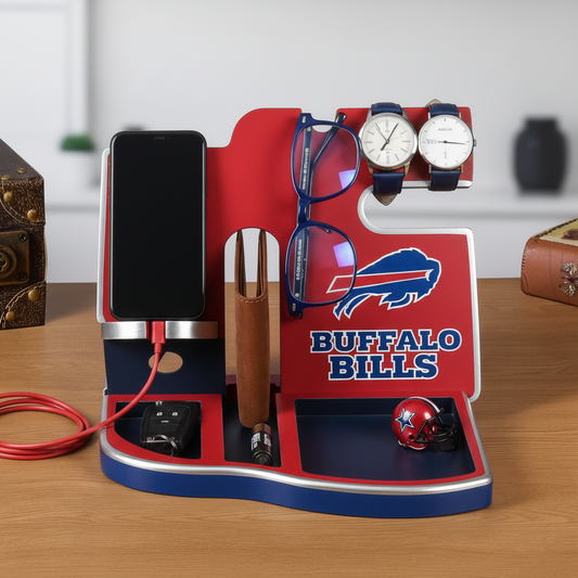 Football team desktop storage stand
