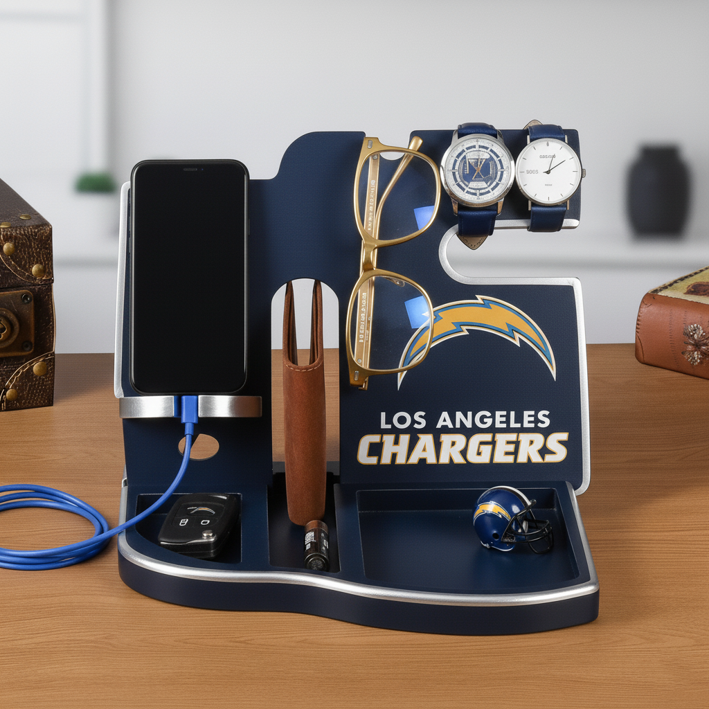 Football team desktop storage stand